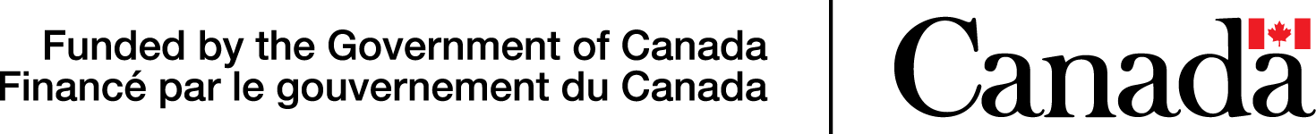 Logo with Canadian flag and text "Canada" and "Funded by the Government of Canada" in English and French.